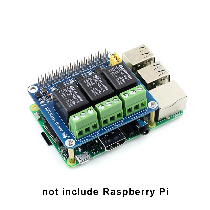 Home Automation Raspberry Pi - Papan Ekspansi Relay 3 Saluran Raspberry