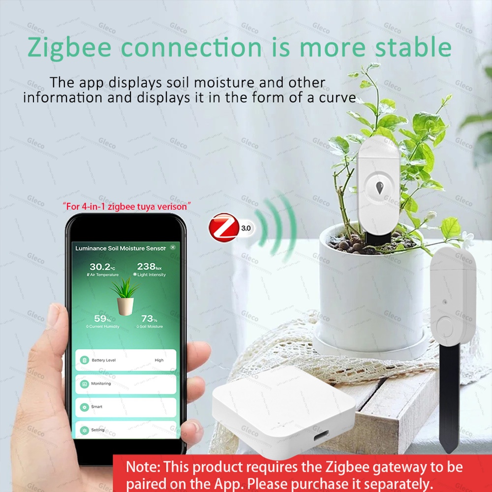 Zigbee Sensor Kelembapan Tanah - Home Automation Technology ulasan dan harga